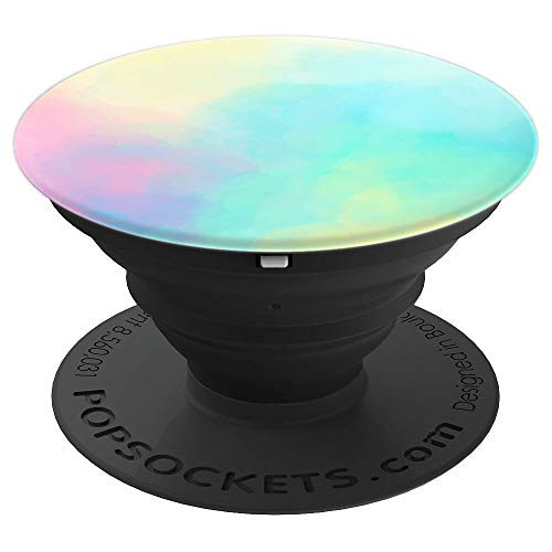 Pastel Rainbow Colors Aesthetic Watercolor Sky Pastel PopSockets Grip and Stand for Phones and Tablets