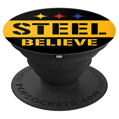 Steel Believe | Vintage Pittsburgh Pennsylvania Football PopSockets Grip and Stand for Phones and Tablets