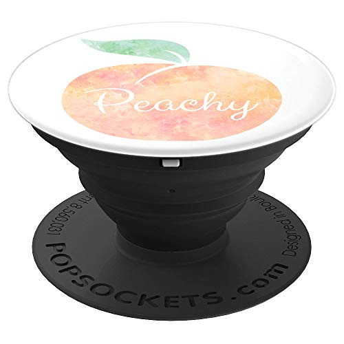 Peachy Beautiful Watercolor Peach PopSockets Grip and Stand for Phones and Tablets