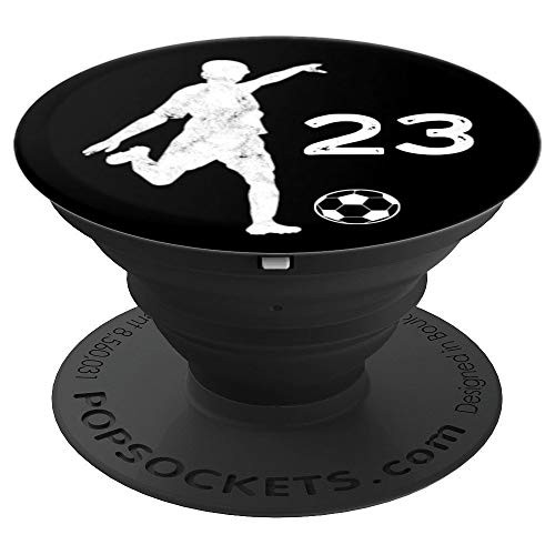 #23 Number 23 Soccer Gifts for Teams Teens Kids Futbol PopSockets Grip and Stand for Phones and Tablets #23 Number 23 Soccer Gifts for Teams Teens Kids Futbol PopSockets Grip and Stand for Phones and Tablets