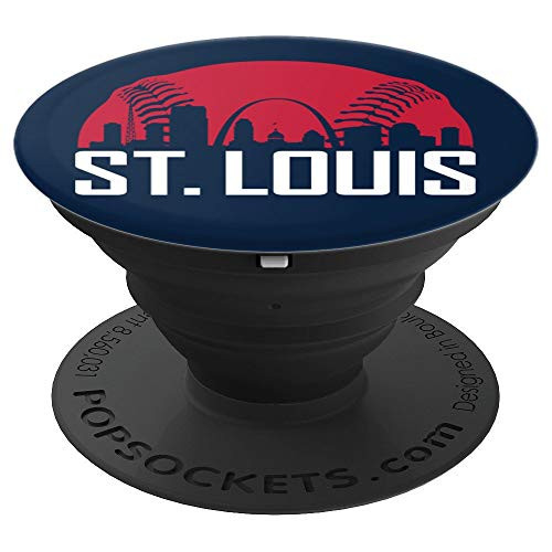 St. Louis Baseball | Vintage Missouri Cardinal Home Skyline PopSockets Grip and Stand for Phones and Tablets