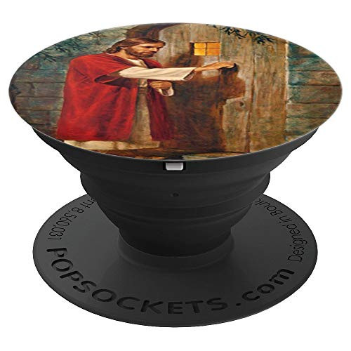 Jesus Christ Knocks On The Door Christian Bible Verses PopSockets Grip and Stand for Phones and Tablets