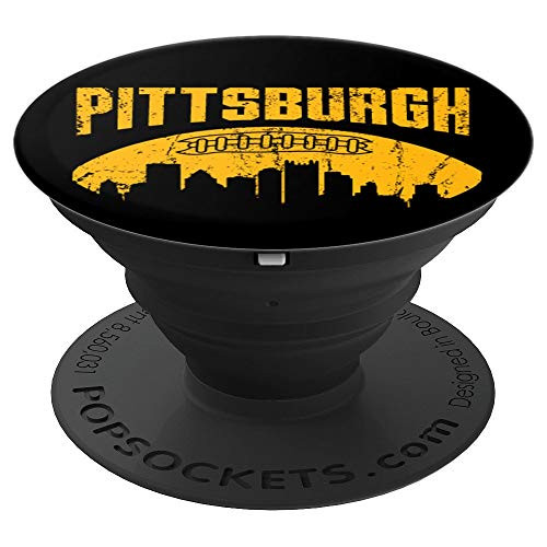 Pittsburgh Pennsylvania Football Steel City Fan Gift PopSockets Grip and Stand for Phones and Tablets