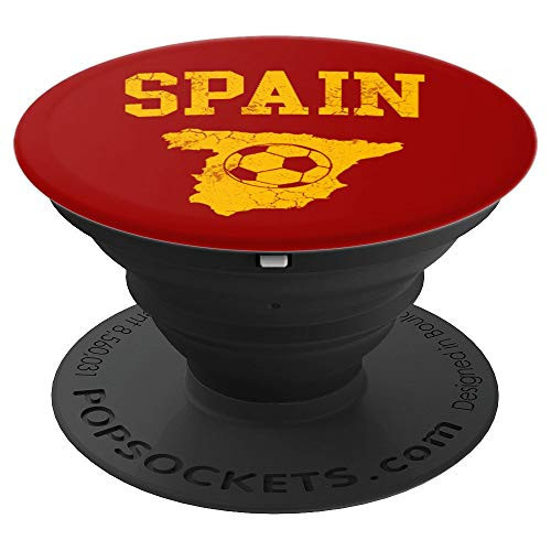 Spain Football Spanish Soccer Sports Team Player Coach PopSockets Grip and Stand for Phones and Tablets Spain Football Spanish Soccer Sports Team Player Coach PopSockets Grip and Stand for Phones and Tablets