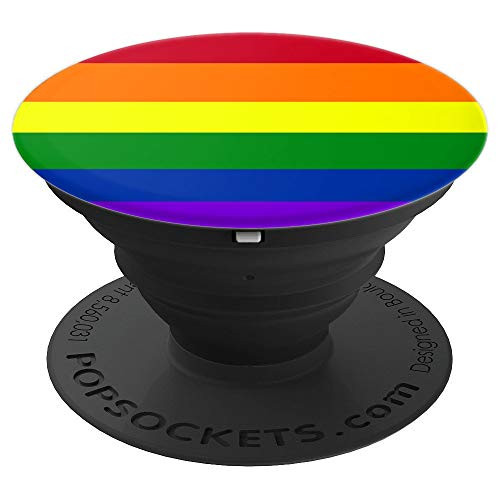Gay Pride Rainbow Flag PopSockets Grip and Stand for Phones and Tablets