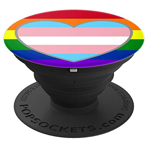 Gay Pride Transgender Flag PopSockets Grip and Stand for Phones and Tablets