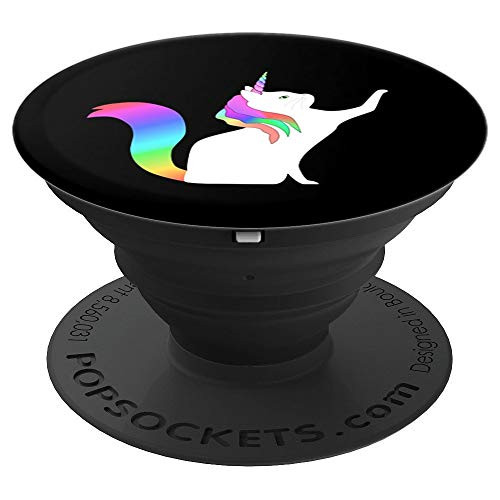 Magical Unicat Unicorn Cat Kitten Rainbow PopSockets Grip and Stand for Phones and Tablets