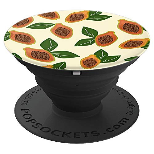 Papayas Tropical Fruit Papaya Food PopSockets Grip and Stand for Phones and Tablets