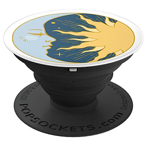 Vintage Moon Sun and Stars Pop Socket PopSockets Grip and Stand for Phones and Tablets