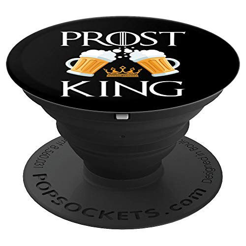 Prost King Drinking Beer Drinker Party Bar Crawl Drinking PopSockets Grip and Stand for Phones and Tablets Prost King Drinking Beer Drinker Party Bar Crawl Drinking PopSockets Grip and Stand for Phones and Tablets