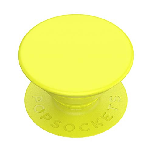 PopSockets: PopGrip with Swappable Top for Phones and Tablets - Neon Yellow