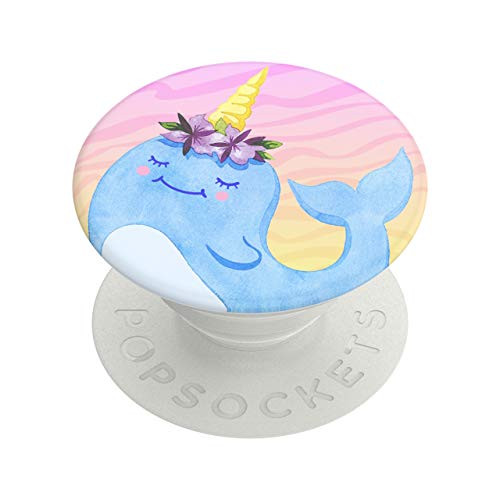 PopSockets: PopGrip with Swappable Top for Phones and Tablets - Narwhal Princess
