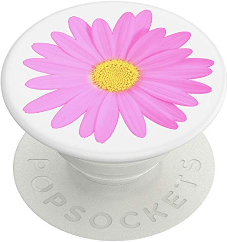 PopSockets: PopGrip with Swappable Top for Phones and Tablets - Pink Daisy