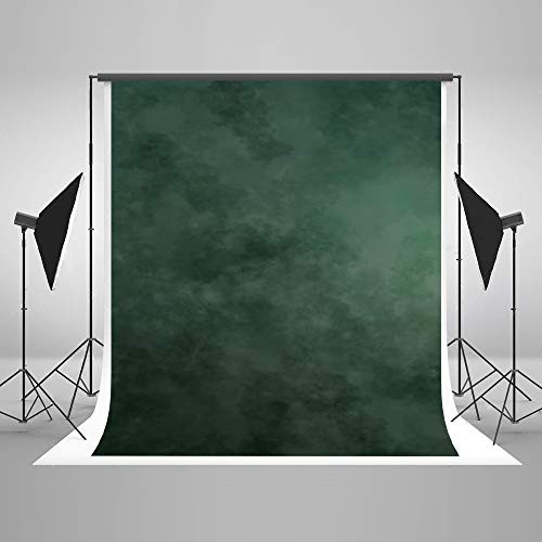 Kate 5×7ft Dark Green Portrait Backdrop Abstract Muslin Background for Photography Headshot Microfiber Photo Studio Props