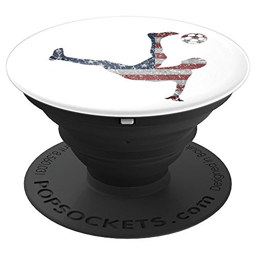 US National Team Bicycle Kick American Flag Soccer Gift PopSockets Grip and Stand for Phones and Tablets US National Team Bicycle Kick American Flag Soccer Gift PopSockets Grip and Stand for Phones and Tablets