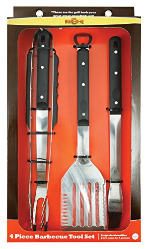 Mr. Bar-B-Q 02587X 4-Piece Comfort Grip Tool Set