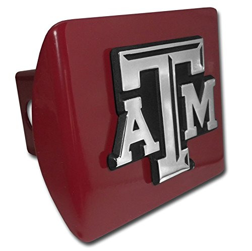 Texas A&M updated emblem on Maroon METAL Hitch Cover Texas A&M updated emblem on Maroon METAL Hitch Cover