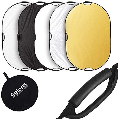 Selens Photography Reflector 59x39inches 5 in 1 Light Diffusers Collapsible with Handle for Photo Studio Lighting & Outdoor Accessories Selens Photography Reflector 59x39inches 5 in 1 Light Diffusers Collapsible with Handle for Photo Studio Lighting & Outdoor Accessories