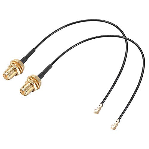 uxcell U.FL To RP-SMA Female Pigtail Antenna Coaxial RF1.37 Low Loss Cable,RF Coaxial Adapter Connector,8inch,2pcs