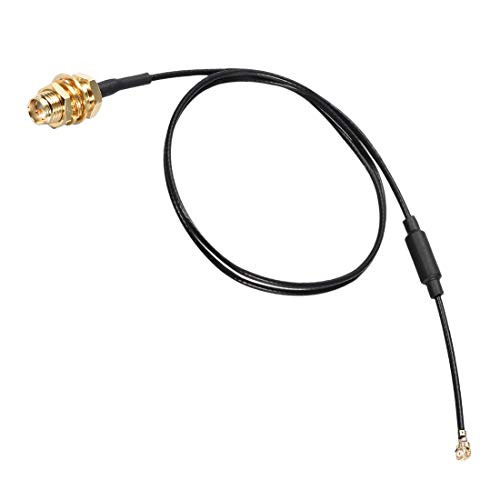 uxcell U.FL To RP-SMA Female Pigtail Antenna Coaxial RF1.37 Cable,RF Coaxial Adapter Connector,12inch w Magnetic Ring