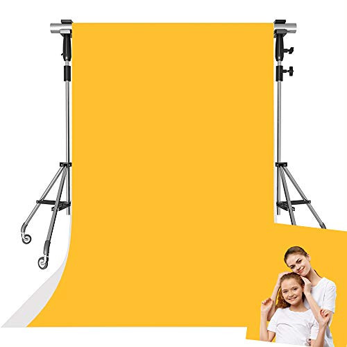 Kate 5x7ft Microfiber Yellow Solid Color Backdrops for Photography Pure Color Texture Portrait Photo Studio Props Backdrop