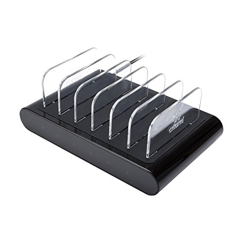 Atomi Charge Station Pro 6-Port USB Desktop Charger, Black