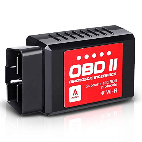 Audew Car WiFi OBD2 Scanner for iOS, Android and Windows Devices, Wireless OBDII Car Code Reader Scan Tool, Scanner Adapter Check Engine Diagnostic Tool Fit Most Vehicles