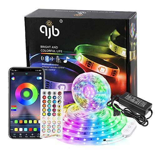 Led Strip Lights Bluetooth APP Controller 32.8ft Tape Light 300 LEDs SMD RGB 5050 Music Sync Color Changing, LED Strip Lights Kit with Remote for Bedroom TV, Room, Party, Home Decoration Led Strip Lights Bluetooth APP Controller 32.8ft Tape Light 300 LEDs SMD RGB 5050 Music Sync Color Changing, LED Strip Lights Kit with Remote for Bedroom TV, Room, Party, Home Decoration