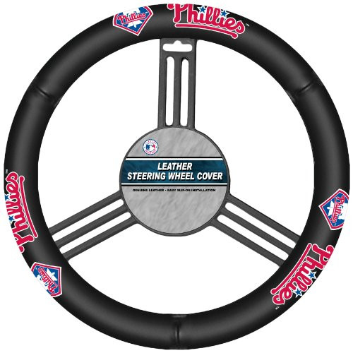 MLB Philadelphia Phillies Leather Steering Wheel Cover