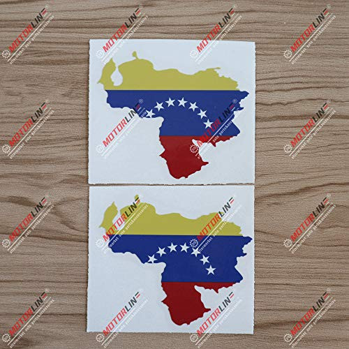 3S MOTORLINE 2X Glossy 4'' Map Flag of Venezuela Decal Sticker Car Vinyl Printed 3S MOTORLINE 2X Glossy 4'' Map Flag of Venezuela Decal Sticker Car Vinyl Printed