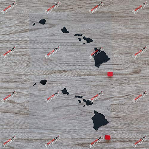 3S MOTORLINE 2X Black 6'' Hawaii Map Outline Decal Sticker Hawaiian Islands State Car Vinyl 3S MOTORLINE 2X Black 6'' Hawaii Map Outline Decal Sticker Hawaiian Islands State Car Vinyl