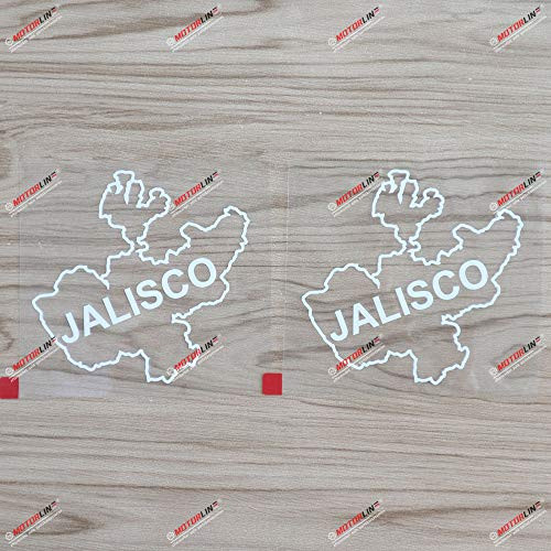 3S MOTORLINE 2X White 4'' Jalisco State of Mexico Mexican Map Outline Decal Sticker Car Vinyl no bkgrd 3S MOTORLINE 2X White 4'' Jalisco State of Mexico Mexican Map Outline Decal Sticker Car Vinyl no bkgrd