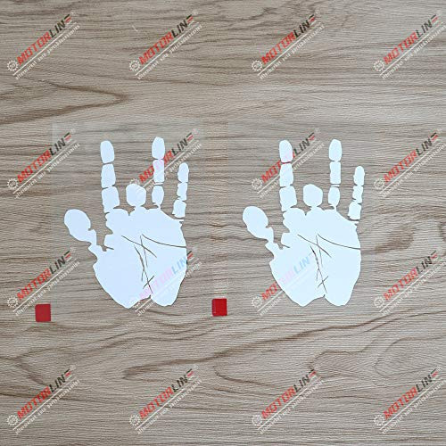 3S MOTORLINE 2X White 4'' Jerry Garcia Hand Decal Sticker Car Laptop Window Vinyl 3S MOTORLINE 2X White 4'' Jerry Garcia Hand Decal Sticker Car Laptop Window Vinyl