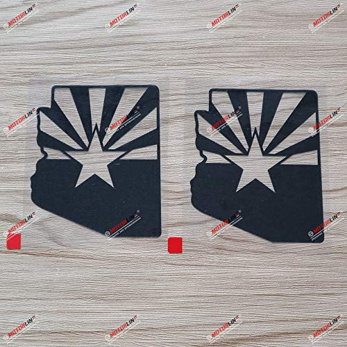 2X Black 4 Inches Arizona Flag Map Outline Decal Vinyl Sticker Car Laptop Window American State Style a 2X Black 4 Inches Arizona Flag Map Outline Decal Vinyl Sticker Car Laptop Window American State Style a