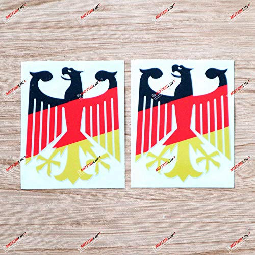 2X Reflective 4 Inches German Flag Tricolor Eagle Decal Sticker Coat of Arms Car Vinyl Deutschland Germany Style b 2X Reflective 4 Inches German Flag Tricolor Eagle Decal Sticker Coat of Arms Car Vinyl Deutschland Germany Style b