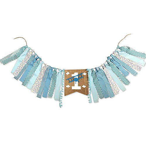 Rainlemon Airplane Boy 1st Birthday Party Highchair Banner High Chair Bunting Garland Decoration Rainlemon Airplane Boy 1st Birthday Party Highchair Banner High Chair Bunting Garland Decoration