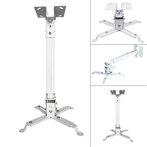 HOMEE Projector Mount Universal Full Motion Ceiling Bracket with Extendable Arms Tilt Rotating Swivel Mount for Home and Office Projector