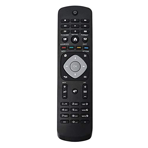 Universal TV Remote Control, Remote Control for Replacement, Compatible with Most of its LCD, LED or Plasma TVs for P H I L I P S (Battery Not Included)