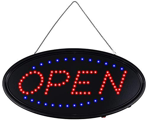 Lawei LED Open Sign for Business - 19 x 10 Inch LED Business Open Sign Advertisement Board Electric Display Sign Neon Open Sign for Business, Walls, Window, Shop, Bar, Hotel