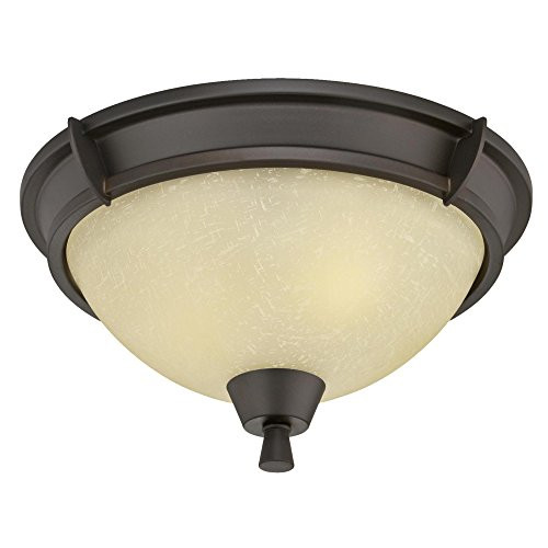 Westinghouse 6303000 Midori Two-Light Indoor Flush Mount, Oil Rubbed Bronze Finish with Amber Linen Glass Westinghouse 6303000 Midori Two-Light Indoor Flush Mount, Oil Rubbed Bronze Finish with Amber Linen Glass