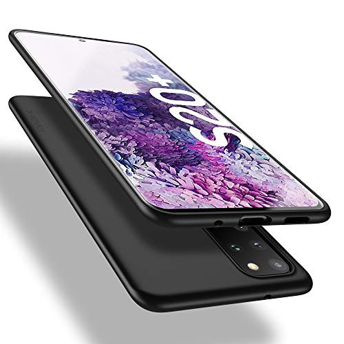 X-level Compatiable Samsung Galaxy S20+ Plus/S20+ Plus 5G Case, Slim Fit Soft TPU Ultra Thin S20+ Mobile Phone Cover Matte Finish Coating Phone Case for Samsung S20+ /S20+ 5G - Black