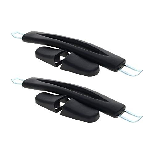 MroMax 2Pcs Plastic Pull Handle Side Holder for Luggage Trunk Suitcase Black RB-015B 211x25x20mm(LxWxH)