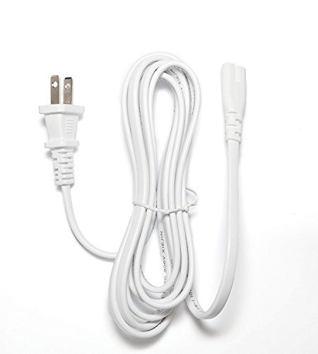 [UL Listed] OMNIHIL White 10 Feet Long AC Power Cord Compatible with Sonos One SL