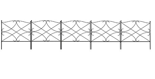 "Amagabeli Decorative Garden Fence 24in x 10ft Outdoor Rustproof Metal Landscape Wire Fencing Folding Wire Patio Fences Flower Bed Animal Dogs Barrier Border Edge Section Edging Decor Picket Black "Amagabeli Decorative Garden Fence 24in x 10ft Outdoor Rustproof Metal Landscape Wire Fencing Folding Wire Patio Fences Flower Bed Animal Dogs Barrier Border Edge Section Edging Decor Picket Black