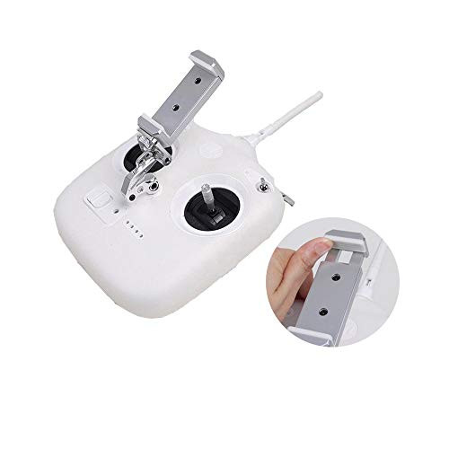 Hooshion Aluminum Alloy Phone Mount Holder Clamp Adjustable Cellphone Stand Remote Control Clip Mount Bracket for DJI Phantom 3 Standard (Not for Tablets)
