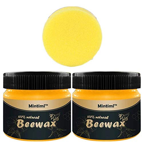 2 PACK Wood Seasoning Beewax, Multipurpose Natural Wood Wax Traditional Beeswax Polish for Furniture, Floor, Tables, Cabinets 2 PACK Wood Seasoning Beewax, Multipurpose Natural Wood Wax Traditional Beeswax Polish for Furniture, Floor, Tables, Cabinets