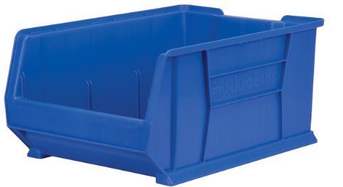 Akro-Mils 30288 Super Size Plastic Stacking Storage Akro Bin, 24-Inch D by 16-Inch W by 11-Inch H, Blue