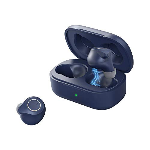 SMA-X1 True Wireless Earbuds Bluetooth 5.0 Wireless Headphones with Wireless Charging Case IPX7 Waterproof TWS Stereo Headphones in-Ear Built-in Mic Headset (Navy Blue) SMA-X1 True Wireless Earbuds Bluetooth 5.0 Wireless Headphones with Wireless Charging Case IPX7 Waterproof TWS Stereo Headphones in-Ear Built-in Mic Headset (Navy Blue)