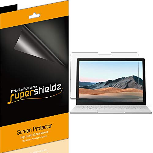 (3 Pack) Supershieldz for Microsoft Surface Book 3 (13.5 inch) Screen Protector, High Definition Clear Shield (PET)