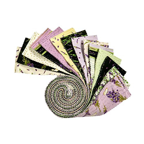 Clothworks Sweet Lavender Strip Rolls 40 pcs.